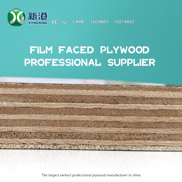 Xingang Hotsale Shuttering Film Faced Plywood WBP Glue Main Poplar Marterials Best Price